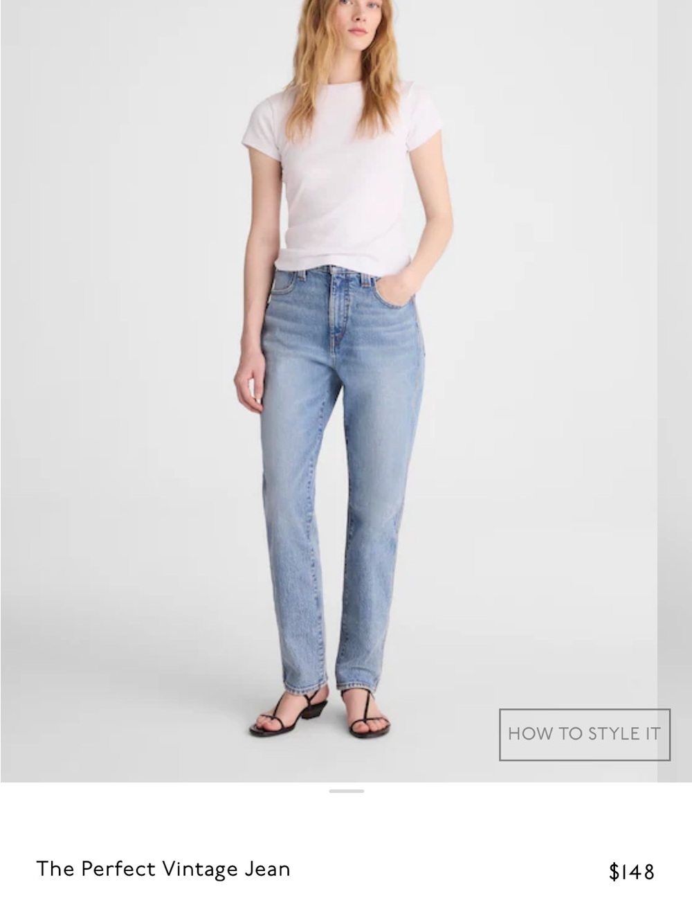 Madewell perfect vintage straight Straight-Leg Jeans